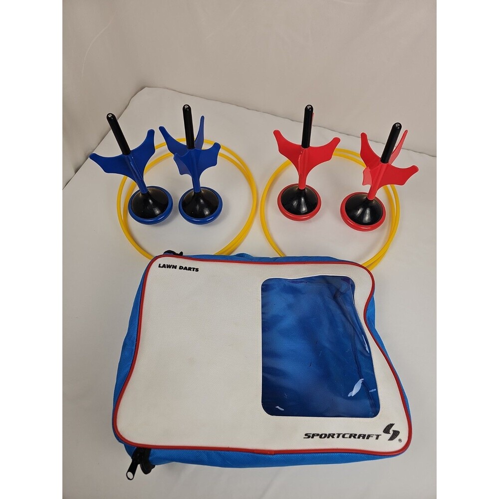 Triumph Lawn Darts Outdoor Ring Toss Game Set w/ Carrying Case